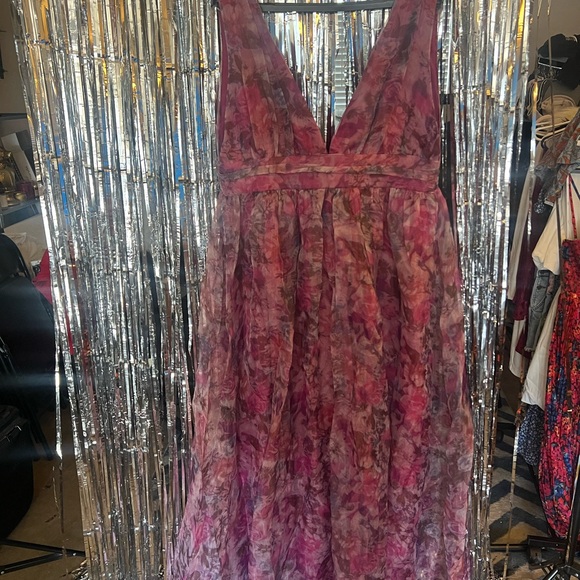 Lulus Dresses & Skirts - Lulu's Vibrant Pink Backless Dress